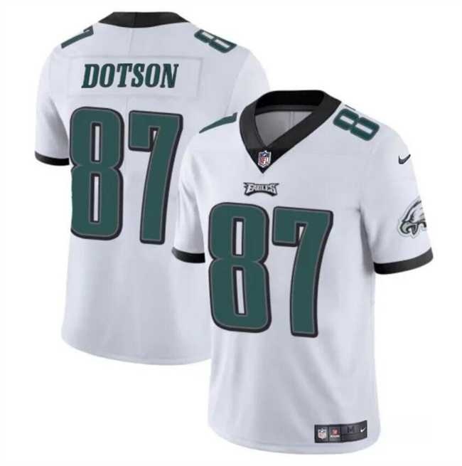 Men & Women & Youth Philadelphia Eagles #87 Jahan Dotson White Vapor Untouchable Limited Stitched Jersey